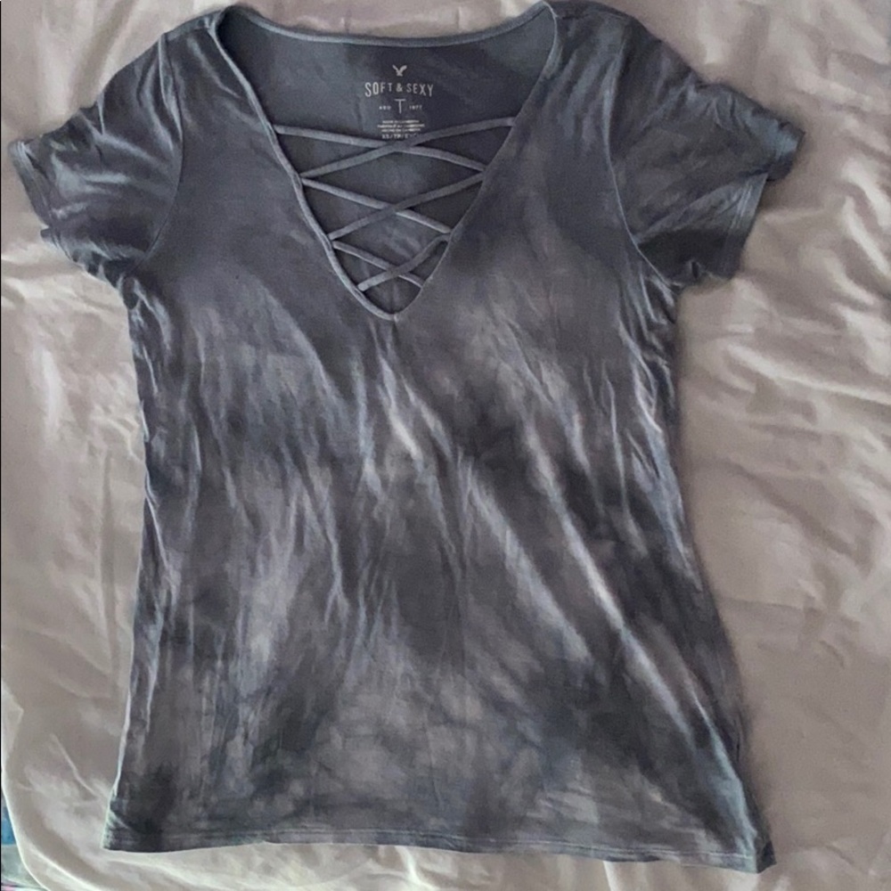 Blue/Grey Cute Shirt